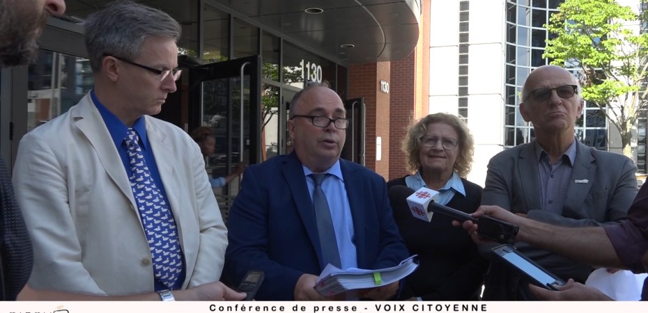 Jean Rousseau, François Marchand, Monique Gagnon et Simon Bégin